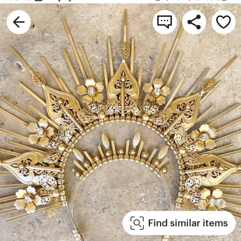 Queen head piece crown